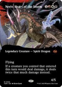 Neriv, Heart of the Storm (Borderless) - Tarkir: Dragonstorm - Magic: The Gathering card