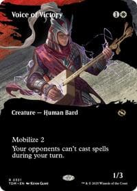 Voice of Victory (Borderless) - Tarkir: Dragonstorm - Magic: The Gathering card