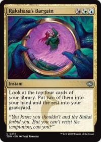 Rakshasa's Bargain - Tarkir: Dragonstorm - Magic: The Gathering card