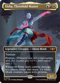 Elsha, Threefold Master (Borderless) - Commander: Tarkir: Dragonstorm - Magic: The Gathering card
