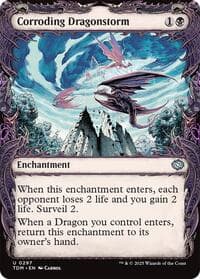 Corroding Dragonstorm (Showcase) - Tarkir: Dragonstorm - Magic: The Gathering card
