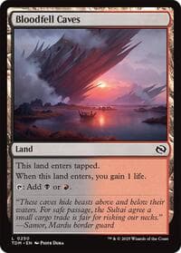 Bloodfell Caves - Tarkir: Dragonstorm - Magic: The Gathering card