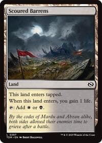 Scoured Barrens - Tarkir: Dragonstorm - Magic: The Gathering card