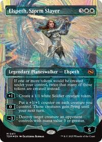 Elspeth, Storm Slayer (Showcase) (Halo Foil) - Tarkir: Dragonstorm - Magic: The Gathering card