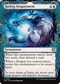 Roiling Dragonstorm (Showcase) - Tarkir: Dragonstorm - Magic: The Gathering card