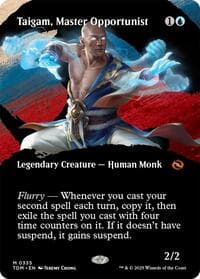 Taigam, Master Opportunist (Borderless) - Tarkir: Dragonstorm - Magic: The Gathering card