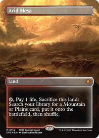 Arid Mesa (Borderless) (Dragonscale Foil) - Special Guests - Magic: The Gathering card