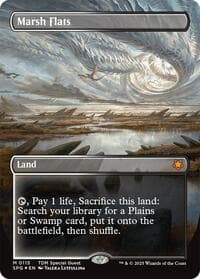 Marsh Flats (Borderless) (Dragonscale Foil) - Special Guests - Magic: The Gathering card