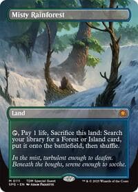 Misty Rainforest (Borderless) - Special Guests - Magic: The Gathering card