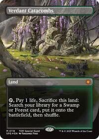 Verdant Catacombs (Borderless) (Dragonscale Foil) - Special Guests - Magic: The Gathering card