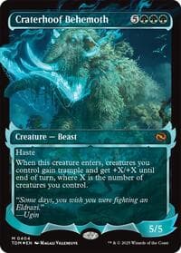 Craterhoof Behemoth (Showcase) - Tarkir: Dragonstorm - Magic: The Gathering card