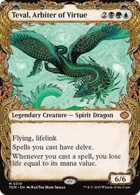 Teval, Arbiter of Virtue (Showcase) - Tarkir: Dragonstorm - Magic: The Gathering card