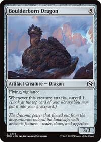 Boulderborn Dragon - Tarkir: Dragonstorm - Magic: The Gathering card