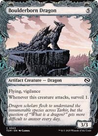 Boulderborn Dragon (Showcase) - Tarkir: Dragonstorm - Magic: The Gathering card
