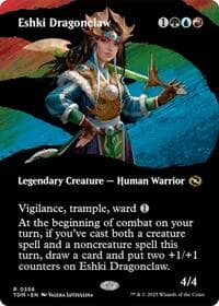 Eshki Dragonclaw (Borderless) - Tarkir: Dragonstorm - Magic: The Gathering card