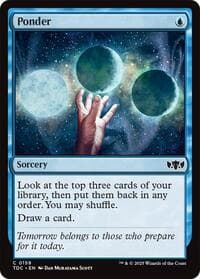 Ponder - Commander: Tarkir: Dragonstorm - Magic: The Gathering card