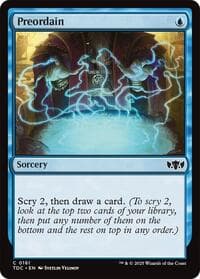 Preordain - Commander: Tarkir: Dragonstorm - Magic: The Gathering card