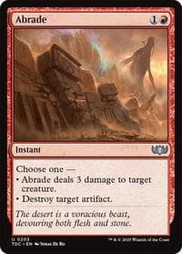 Abrade - Commander: Tarkir: Dragonstorm - Magic: The Gathering card