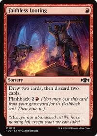 Faithless Looting - Commander: Tarkir: Dragonstorm - Magic: The Gathering card