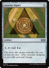 Azorius Signet - Commander: Tarkir: Dragonstorm - Magic: The Gathering card