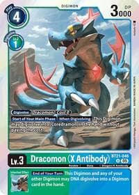 Dracomon (X Antibody) - World Convergence - Digimon Card Game card
