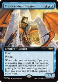 Transcendent Dragon (Extended Art) - Commander: Tarkir: Dragonstorm - Magic: The Gathering card