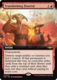 Transforming Flourish (Extended Art) - Commander: Tarkir: Dragonstorm - Magic: The Gathering card