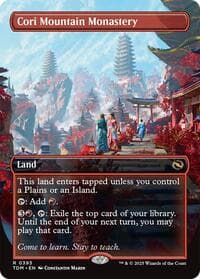 Cori Mountain Monastery (Borderless) - Tarkir: Dragonstorm - Magic: The Gathering card