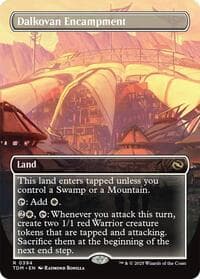 Dalkovan Encampment (Borderless) - Tarkir: Dragonstorm - Magic: The Gathering card