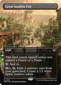 Great Arashin City (Borderless) - Tarkir: Dragonstorm - Magic: The Gathering card