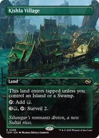 Kishla Village (Borderless) - Tarkir: Dragonstorm - Magic: The Gathering card