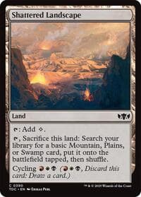Shattered Landscape - Commander: Tarkir: Dragonstorm - Magic: The Gathering card