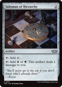 Talisman of Hierarchy - Commander: Tarkir: Dragonstorm - Magic: The Gathering card