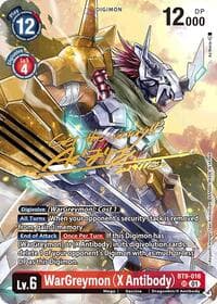 WarGreymon (X Antibody) (Rare Pull) - World Convergence - Digimon Card Game card