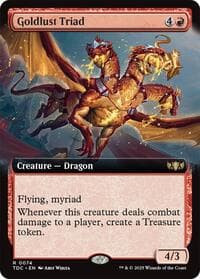 Goldlust Triad (Extended Art) - Commander: Tarkir: Dragonstorm - Magic: The Gathering card