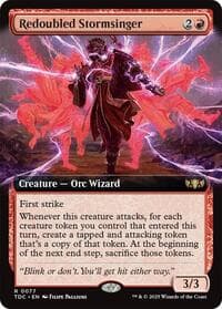 Redoubled Stormsinger (Extended Art) - Commander: Tarkir: Dragonstorm - Magic: The Gathering card