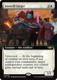 Ironwill Forger (Extended Art) - Commander: Tarkir: Dragonstorm - Magic: The Gathering card