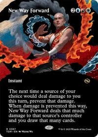 New Way Forward (Borderless) - Tarkir: Dragonstorm - Magic: The Gathering card
