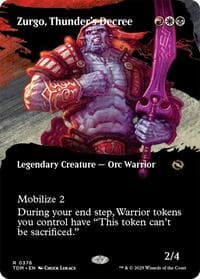 Zurgo, Thunder's Decree (Borderless) - Tarkir: Dragonstorm - Magic: The Gathering card