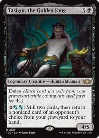 Tasigur, the Golden Fang - Commander: Tarkir: Dragonstorm - Magic: The Gathering card