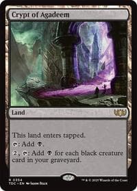 Crypt of Agadeem - Commander: Tarkir: Dragonstorm - Magic: The Gathering card