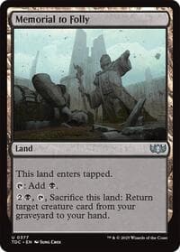 Memorial to Folly - Commander: Tarkir: Dragonstorm - Magic: The Gathering card