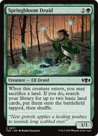 Springbloom Druid - Commander: Tarkir: Dragonstorm - Magic: The Gathering card