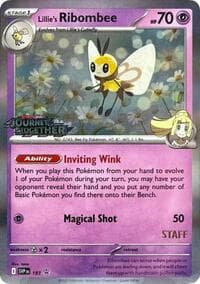 Lillie's Ribombee - 183 (Prerelease) [Staff] - SV: Scarlet & Violet Promo Cards - Pokemon card