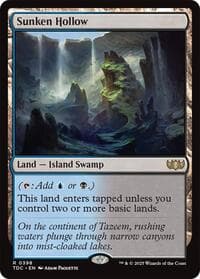 Sunken Hollow - Commander: Tarkir: Dragonstorm - Magic: The Gathering card