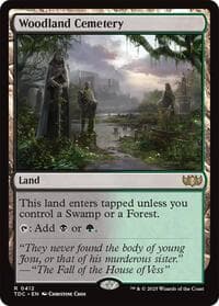 Woodland Cemetery - Commander: Tarkir: Dragonstorm - Magic: The Gathering card