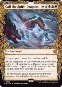 Call the Spirit Dragons (Showcase) - Tarkir: Dragonstorm - Magic: The Gathering card
