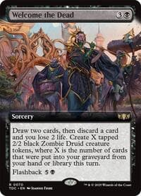 Welcome the Dead (Extended Art) - Commander: Tarkir: Dragonstorm - Magic: The Gathering card