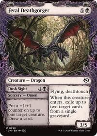 Feral Deathgorger (Showcase) - Tarkir: Dragonstorm - Magic: The Gathering card