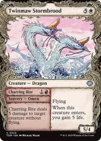 Twinmaw Stormbrood (Showcase) - Tarkir: Dragonstorm - Magic: The Gathering card